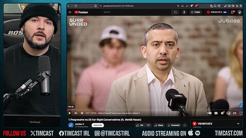 Tim Pool ROASTS Progressive Mehdi Hasan Jubilee Surrounded Over Immigration And Trump J6 Pardons