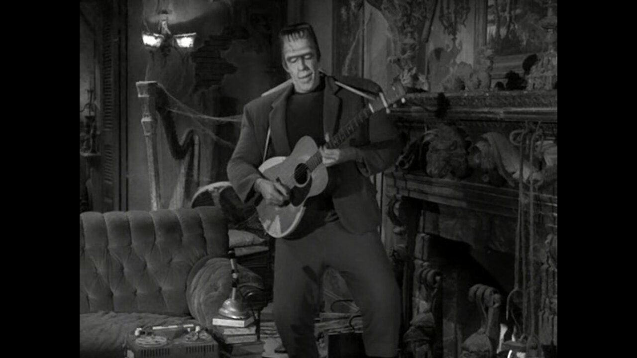 Herman Munster Sings!!! "Dem Bones"