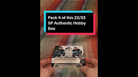 Pack 4 of this 22/23 SP Authentic hobby box
