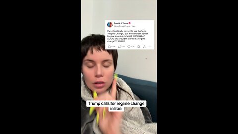 Trump Promotes Regime Change in Iran