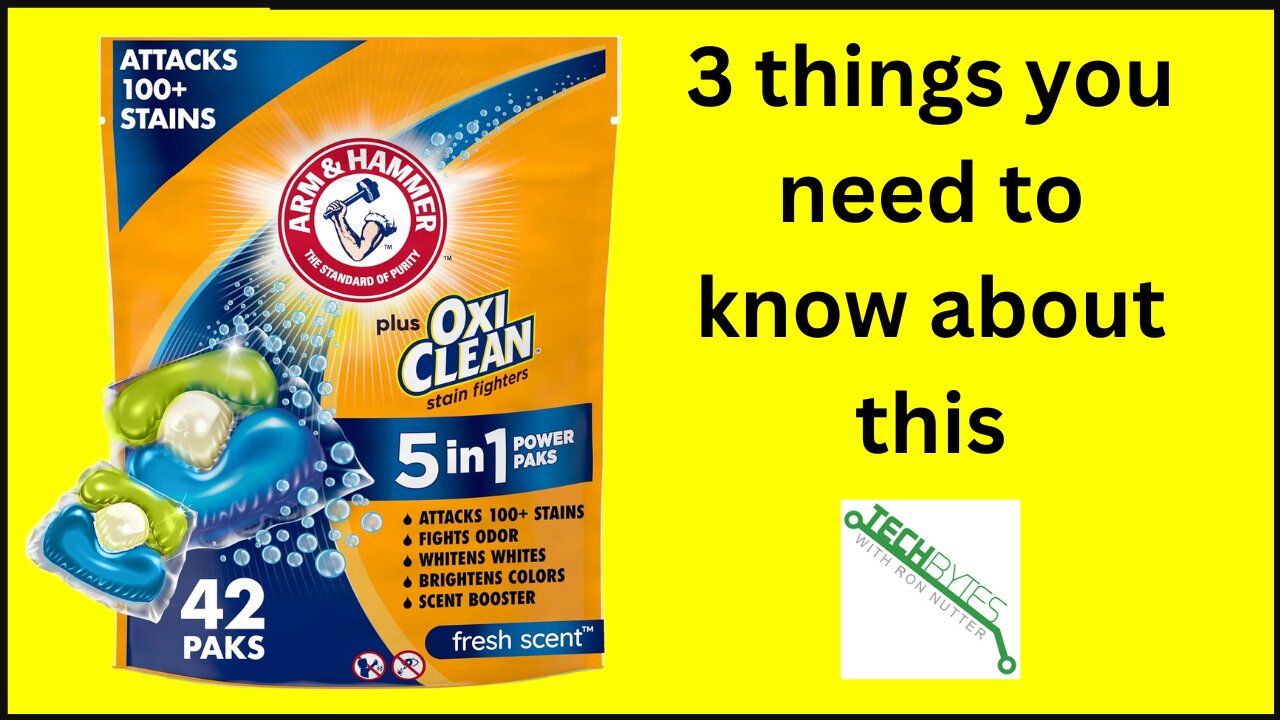 3 things to know about Arm & Hammer Plus OxiClean 5-in-1 Laundry Detergent Power Paks