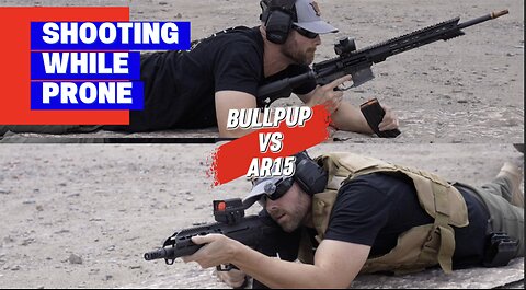 AR15 vs NDRX, Shooting Prone Mythbusting the Bullpup Part 2