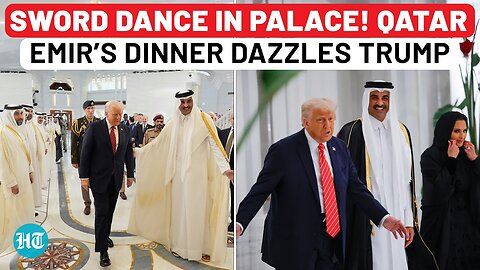 Qatar Emir Leaves Trump Speechless In Lusail Palace With Sword Dances, Royal Banquets