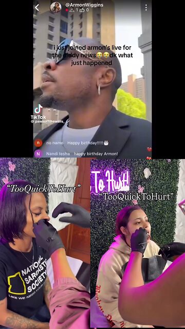 Armon Wiggins gets into it with a random while streaming live about #pdiddy W/Piercing and Hair ASMR