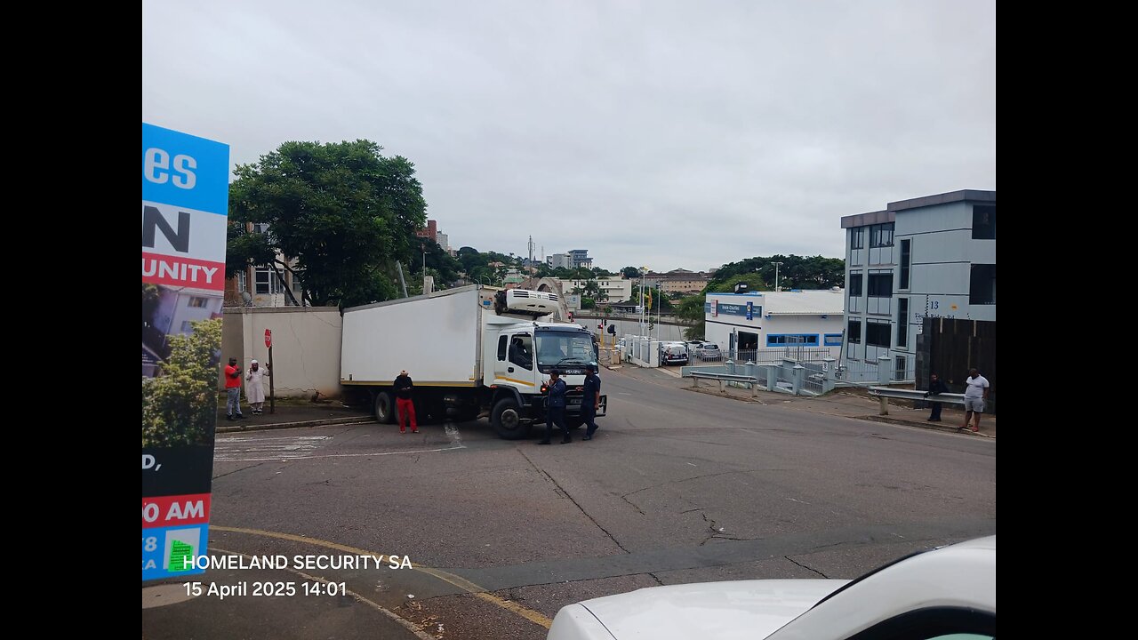 Truck accident on Mazisi Kunene Road