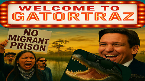 GOV DESANTIS SPARKS OUTRAGE WITH PROTESTORS OVER MIGRANT FACILITY IN THE EVERGLADES