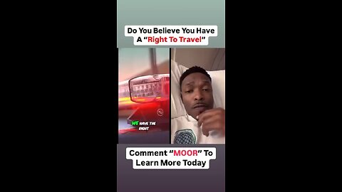 We have the right to travel