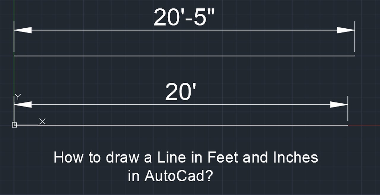How to draw in feet and inches in AutoCAD | AutoCAD Draw Line in Feet and Inches