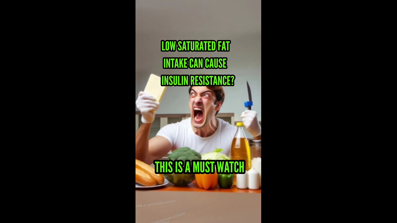 Low Saturated Fat intake causes insulin resistance?
