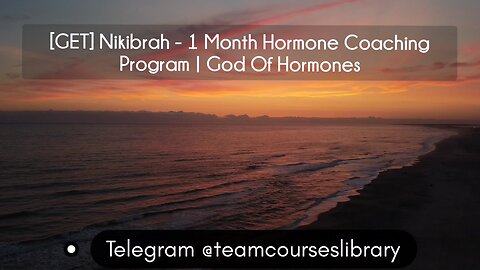[GET] Nikibrah - 1 Month Hormone Coaching Program | God Of Hormones