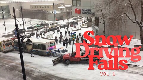 People Can't Drive in the Snow | Funny Winter Fails Compilation ❄️ No Skill Vol. 1