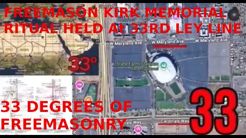 🚨🇺🇸 FREEMASON KIRK MEMORIAL RITUAL HELD AT 33RD LEY LINE
