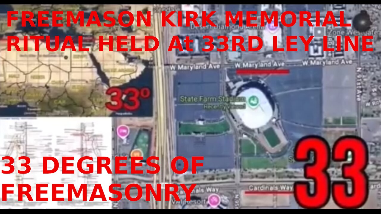 🚨🇺🇸 FREEMASON KIRK MEMORIAL RITUAL HELD AT 33RD LEY LINE