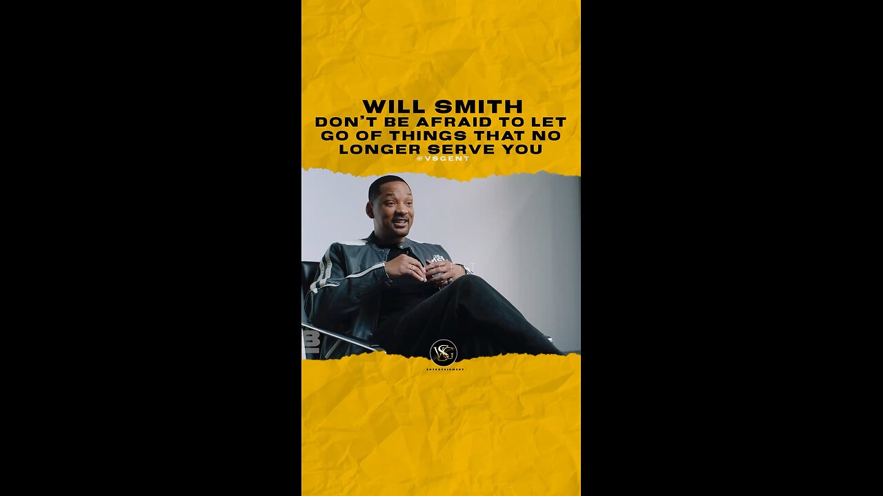 @willsmith Don’t be afraid to let go of things that no longer serve you