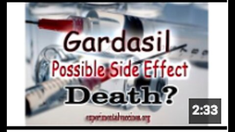 "Death Listed as Adverse Event on HPV Vaccine Insert"
