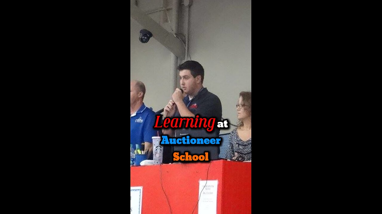 “When you went to auctioneer school, what was the most difficult thing you had to learn?”