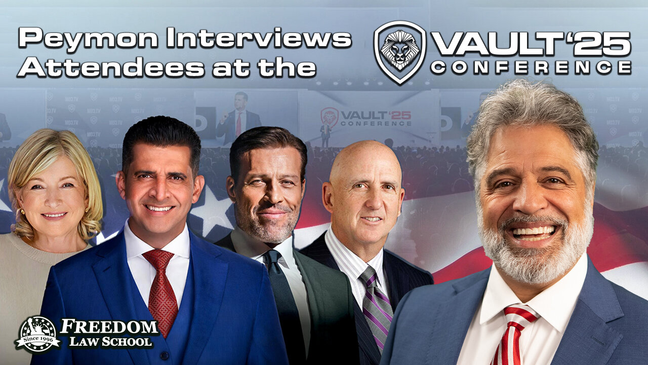 Peymon Interviews attendees at The Vault '25 Conference