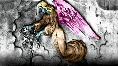 Ángel de alas rosas