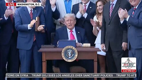 President Donald J. Trump signs the big, beautiful bill into law.