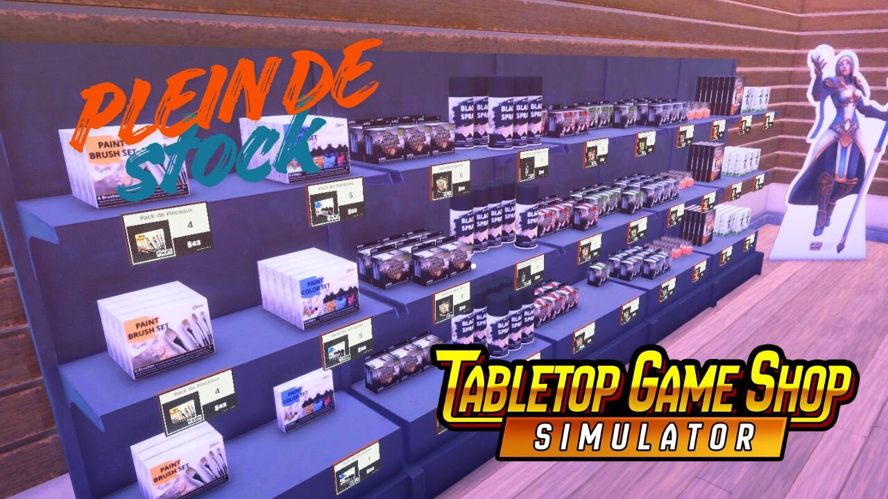 Tabletop Game Shop Simulator - Plein de stock