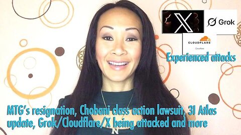 Marjorie Taylor Greene resignation, 3I Atlas update, Grok/Cloudflare/X being attacked and more