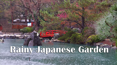 1 Hour of Rain in a Japanese Garden | Relaxing Nature Sounds for Deep Sleep & Calm Focus