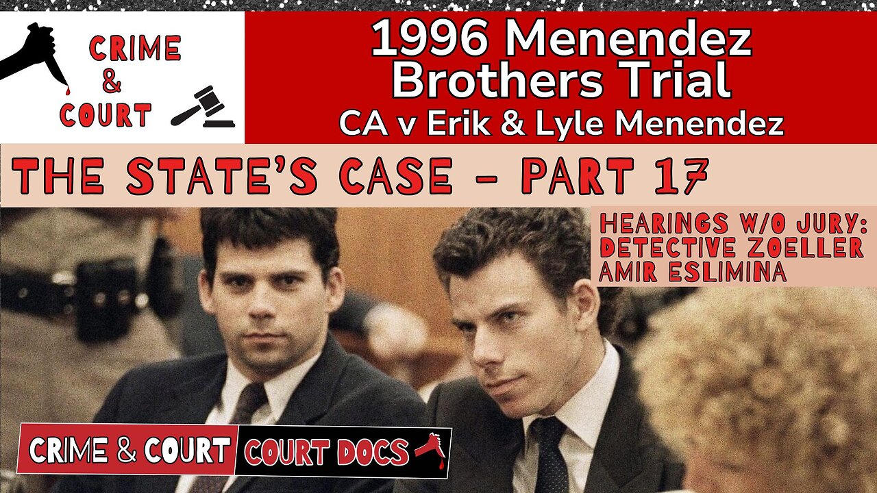 Menendez Brothers 1996 Trial | State's Case - Part 17 (CA v Erik & Lyle Menendez)