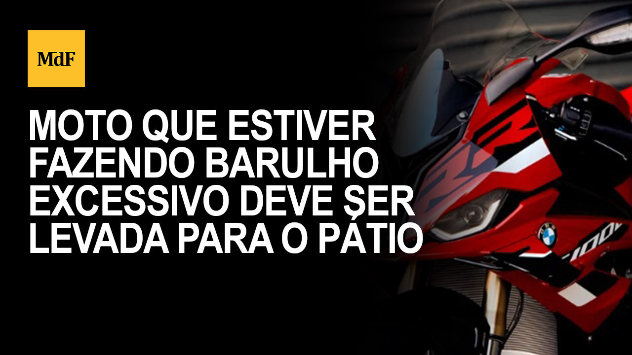 Eu também gosto de moto, mas não podemos causar transtornos a quem não gosta