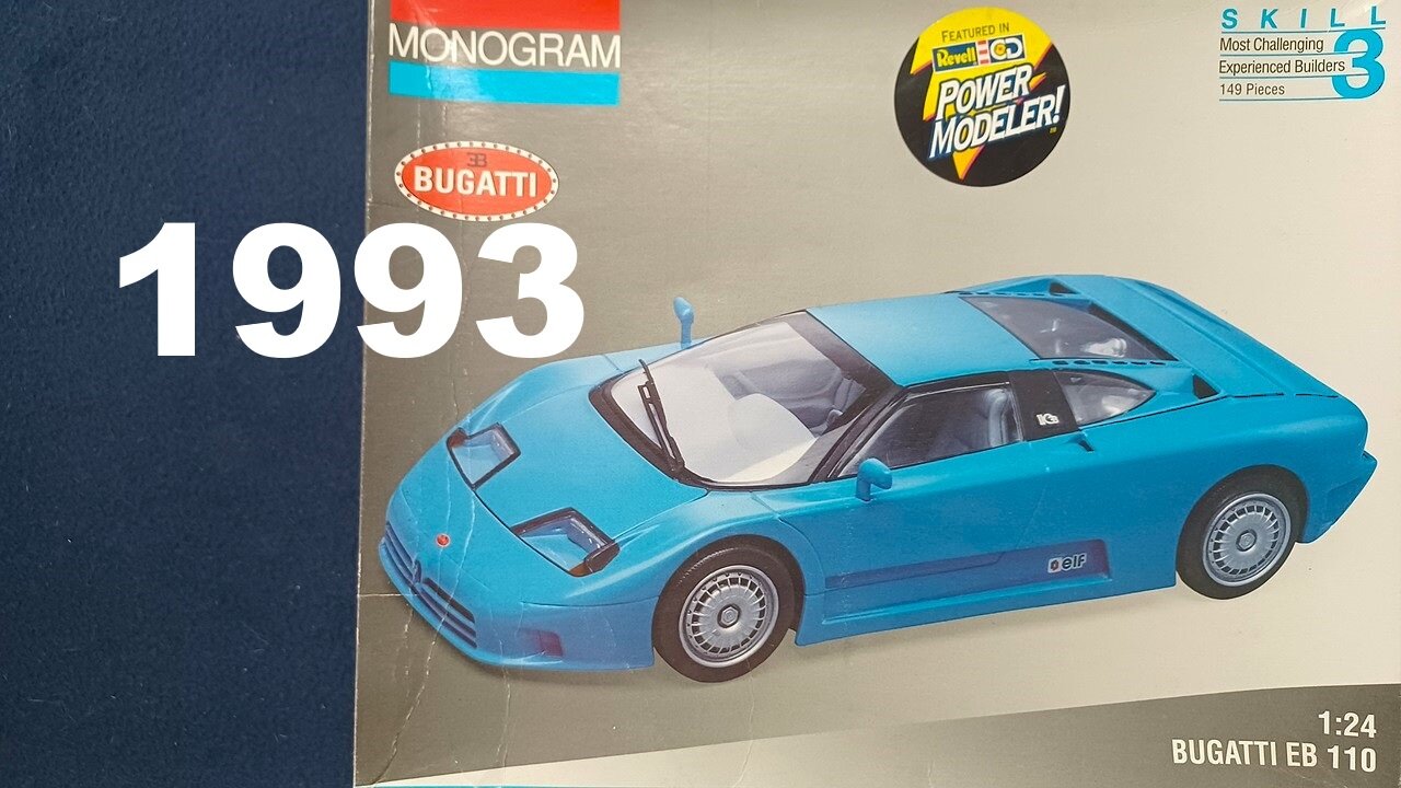 RE-UNBOXING: MONOGRAM, BUGATTI EB110, 1:24 scale, 2436, 1993