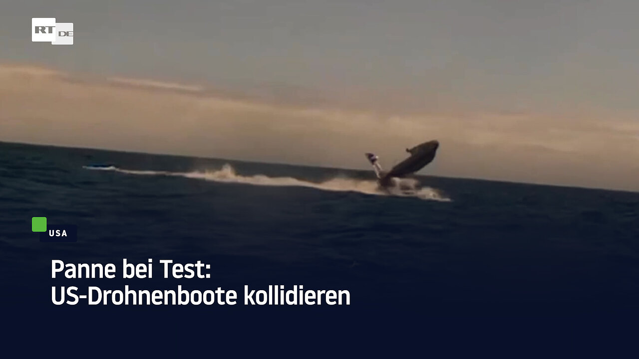 Panne bei Test: US-Drohnenboot lernt fliegen