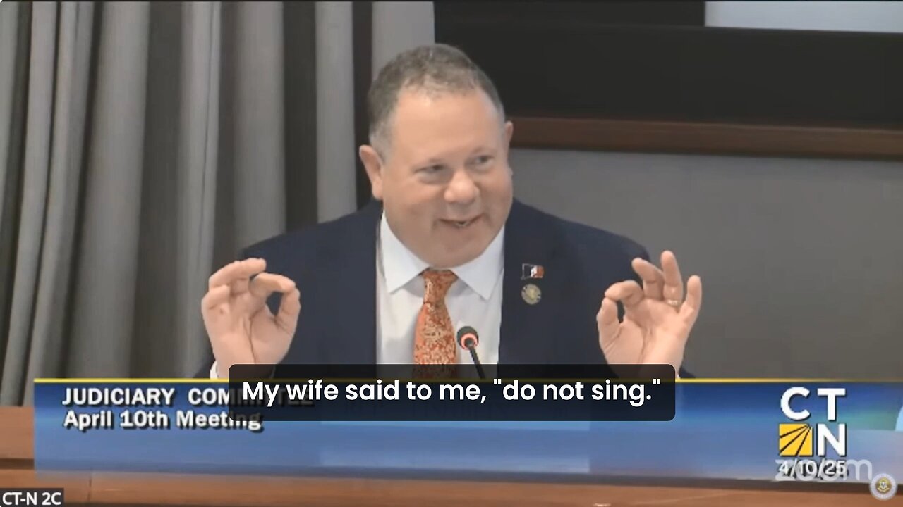 My wife said to me, "do not sing."