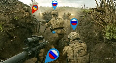 🔥First-Person Chaos: Russian Soldiers Unleash Fire in Ukrainian Trenches