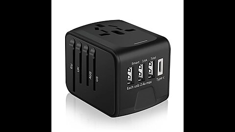 Go Travel Worldwide with This All-in-One USB & Type-C Plug Adapter