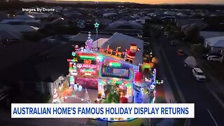 Australian home's epic Christmas light display returns