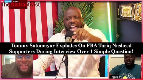 Tommy Sotomayor Explodes On FBA Tariq Nasheed Supporters During Interview Over 1 Simple Question!