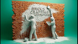 Bricks Crafting Work Time painting and skim work