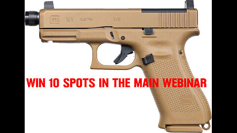Glock 19X MOS 9mm MINI #1 FOR 10 SPOTS IN THE MAIN WEBINAR