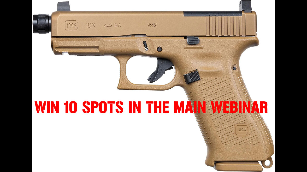 Glock 19X MOS 9mm MINI #1 FOR 10 SPOTS IN THE MAIN WEBINAR