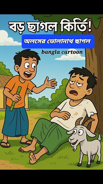 The Great Goat Caper! 🐐 | Funny Bengali Village Cartoon | Majnu, Patal & Bholanath Comedy