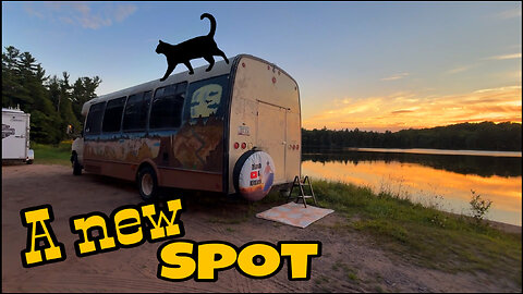 Our new spot by the lake Perrault
