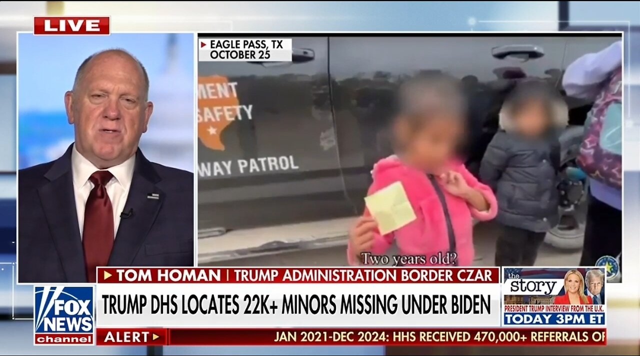Border Czar: We've Already Located 25K Missing Minors Under Biden