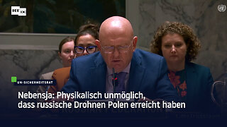Nebensja: Physikalisch unmöglich, dass russische Drohnen Polen erreicht haben