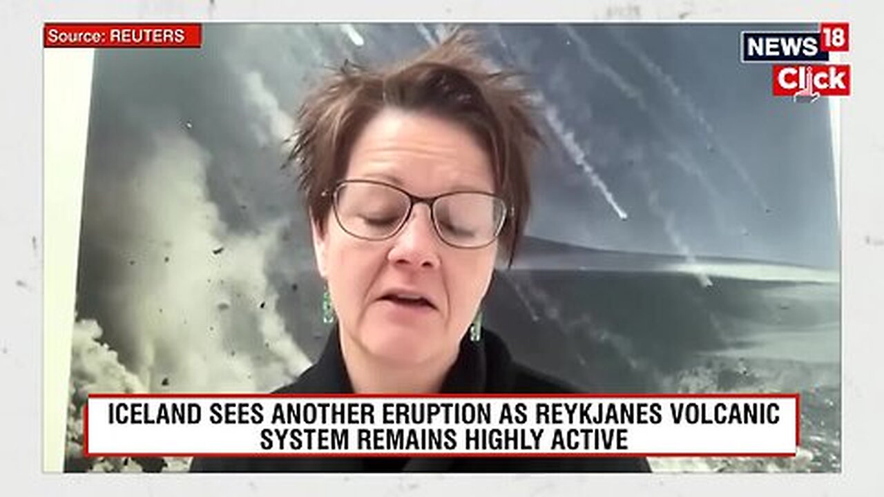 Iceland Volcano Erupts _ Tourists And Residents Evacuated As Volcano Erupts In Iceland