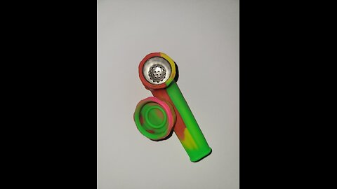 Silicone Pipe with Metal bowl