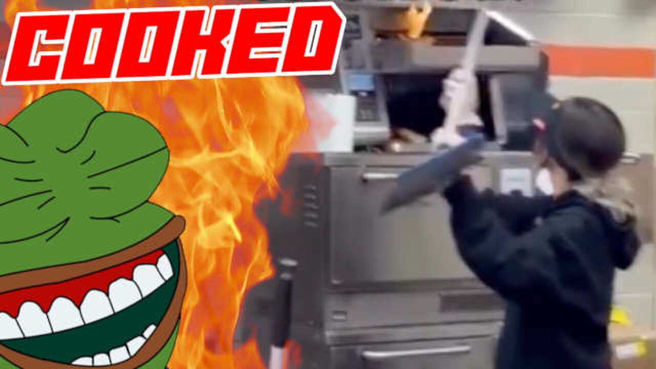 Young Dunkin Donuts Employees Don't Know How To Put Out Small Fire