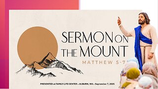 Sermon On The Mount - Pt1 - Introduction