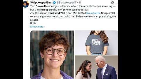 Jewish GUN CONTROL Crisis actors from Brown University shooting that were at 2018 & 2019 School shootings.