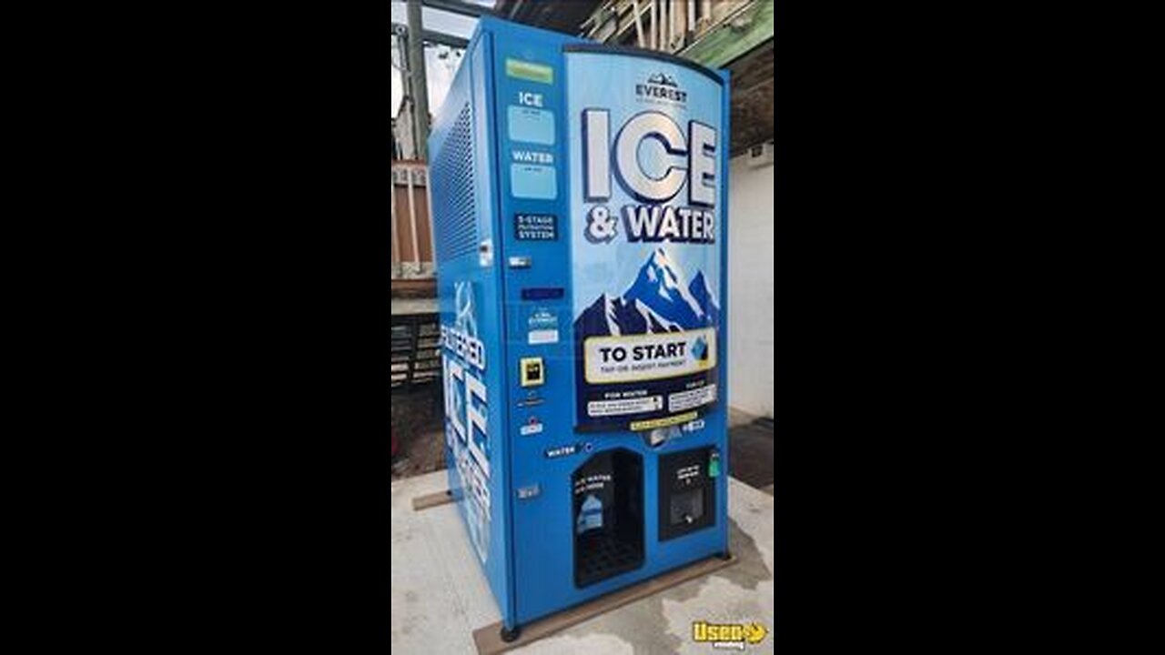 2023 Everest Ice VX4 Bagged Ice and Filtered Water Vending Machine For Sale in Florida!