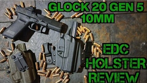 Glock 20 Gen 5 10mm Holster Review IWB Vedder Protuck vs JM Custom Kydex for EDC Concealed Carry