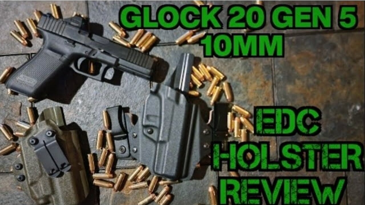 Glock 20 Gen 5 10mm Holster Review IWB Vedder Protuck vs JM Custom Kydex for EDC Concealed Carry